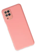 Newface Samsung Galaxy A22 Kılıf Lansman Glass Kapak - Pembe - Görsel 3