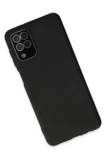 Newface Samsung Galaxy A22 Kılıf Lansman Glass Kapak - Siyah - Görsel 3