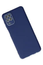 Newface Samsung Galaxy A22 Kılıf Lansman Glass Kapak - Sky Blue - Görsel 3