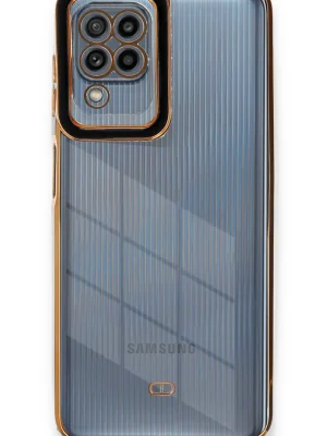 Newface Samsung Galaxy A22 Kılıf Liva Lens Silikon - Siyah