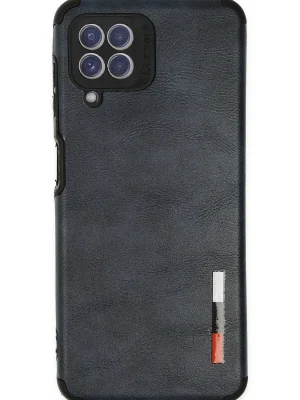 Newface Samsung Galaxy A22 Kılıf Loop Deri Silikon - Lacivert