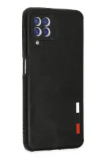 Newface Samsung Galaxy A22 Kılıf Loop Deri Silikon - Siyah - Görsel 2