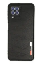 Newface Samsung Galaxy A22 Kılıf Loop Deri Silikon - Siyah