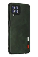 Newface Samsung Galaxy A22 Kılıf Loop Deri Silikon - Yeşil - Görsel 2