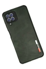 Newface Samsung Galaxy A22 Kılıf Loop Deri Silikon - Yeşil - Görsel 3