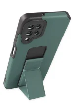 Newface Samsung Galaxy A22 Kılıf Mega Standlı Silikon - Yeşil - Görsel 3