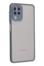 Newface Samsung Galaxy A22 Kılıf Montreal Silikon Kapak - Gri - Görsel 2