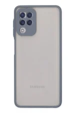 Newface Samsung Galaxy A22 Kılıf Montreal Silikon Kapak - Gri