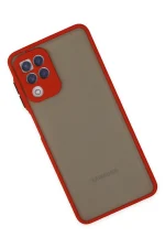 Newface Samsung Galaxy A22 Kılıf Montreal Silikon Kapak - Kırmızı - Görsel 3