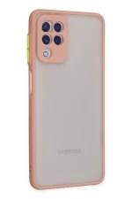 Newface Samsung Galaxy A22 Kılıf Montreal Silikon Kapak - Pembe - Görsel 2
