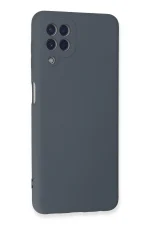 Newface Samsung Galaxy A22 Kılıf Nano içi Kadife Silikon - Gri - Görsel 2