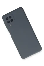 Newface Samsung Galaxy A22 Kılıf Nano içi Kadife Silikon - Gri - Görsel 3