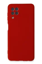 Newface Samsung Galaxy A22 Kılıf Nano içi Kadife Silikon - Kırmızı