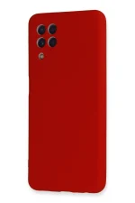 Newface Samsung Galaxy A22 Kılıf Nano içi Kadife Silikon - Kırmızı - Görsel 3