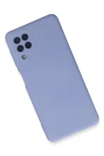 Newface Samsung Galaxy A22 Kılıf Nano içi Kadife Silikon - Lila - Görsel 2