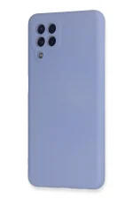 Newface Samsung Galaxy A22 Kılıf Nano içi Kadife Silikon - Lila - Görsel 3