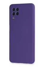 Newface Samsung Galaxy A22 Kılıf Nano içi Kadife Silikon - Mor - Görsel 3