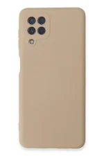 Newface Samsung Galaxy A22 Kılıf Nano içi Kadife Silikon - Pudra