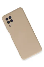 Newface Samsung Galaxy A22 Kılıf Nano içi Kadife Silikon - Pudra - Görsel 3