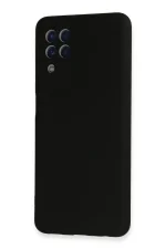 Newface Samsung Galaxy A22 Kılıf Nano içi Kadife Silikon - Siyah - Görsel 3