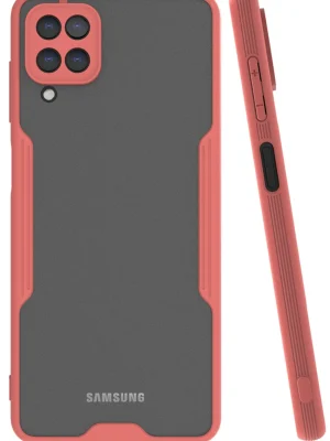 Newface Samsung Galaxy A22 Kılıf Platin Silikon - Pembe