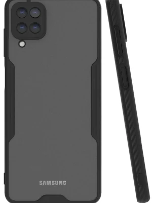 Newface Samsung Galaxy A22 Kılıf Platin Silikon - Siyah