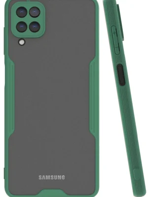 Newface Samsung Galaxy A22 Kılıf Platin Silikon - Yeşil