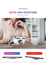 Newface Samsung Galaxy A22 Kılıf Sofya Yüzüklü Silikon Kapak - Gümüş - Görsel 8