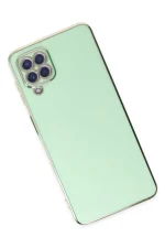 Newface Samsung Galaxy A22 Kılıf Volet Silikon - Açık Yeşil - Görsel 3