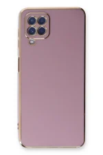 Newface Samsung Galaxy A22 Kılıf Volet Silikon - Mor - Görsel 2