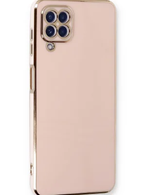 Newface Samsung Galaxy A22 Kılıf Volet Silikon - Pembe