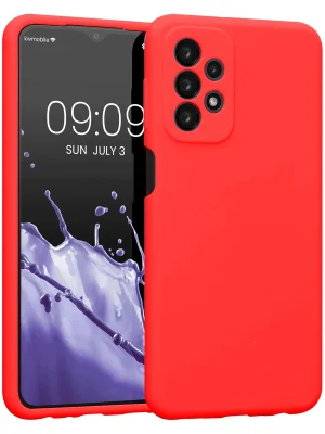 Newface Samsung Galaxy A23 4G Kılıf First Silikon - Kırmızı