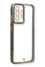 Newface Samsung Galaxy A23 4G Kılıf Liva Lens Silikon - Yeşil - Görsel 4