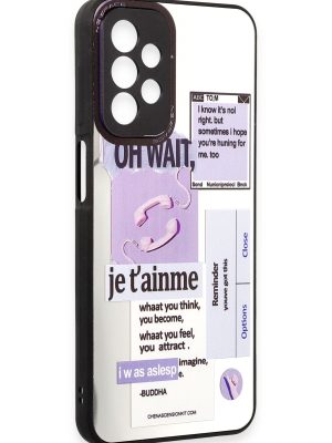 Newface Samsung Galaxy A23 4G Kılıf Mirror Desenli Kapak - Mirror - 4