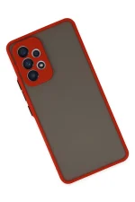 Newface Samsung Galaxy A23 4G Kılıf Montreal Silikon Kapak - Kırmızı - Görsel 2