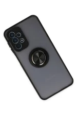 Newface Samsung Galaxy A23 4G Kılıf Montreal Yüzüklü Silikon Kapak - Siyah - Görsel 2