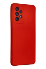 Newface Samsung Galaxy A23 4G Kılıf Nano içi Kadife Silikon - Kırmızı - Görsel 2