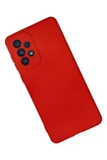Newface Samsung Galaxy A23 4G Kılıf Nano içi Kadife Silikon - Kırmızı - Görsel 3