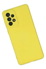 Newface Samsung Galaxy A23 4G Kılıf Nano içi Kadife Silikon - Sarı - Görsel 3