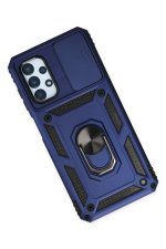 Newface Samsung Galaxy A23 4G Kılıf Pars Lens Yüzüklü Silikon - Lacivert - Görsel 3