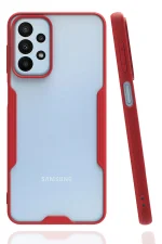 Newface Samsung Galaxy A23 4G Kılıf Platin Silikon - Kırmızı