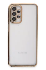 Newface Samsung Galaxy A23 4G Kılıf Razer Lensli Silikon - Gold - Görsel 2