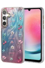 Newface Samsung Galaxy A24 4G Kılıf Blade Aynalı Desenli Kapak - Desen 4