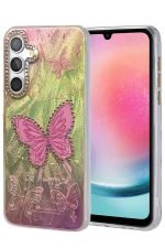 Newface Samsung Galaxy A24 4G Kılıf Blade Aynalı Desenli Kapak - Desen 5