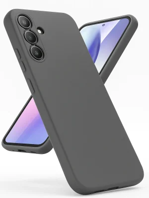 Newface Samsung Galaxy A24 4G Kılıf First Silikon - Gri