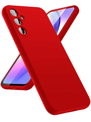 Newface Samsung Galaxy A24 4G Kılıf First Silikon - Kırmızı