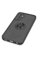 Newface Samsung Galaxy A24 4G Kılıf Montreal Yüzüklü Silikon Kapak - Siyah - Görsel 5