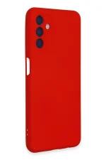 Newface Samsung Galaxy A24 4G Kılıf Nano içi Kadife Silikon - Kırmızı - Görsel 2