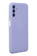 Newface Samsung Galaxy A24 4G Kılıf Nano içi Kadife Silikon - Lila - Görsel 2