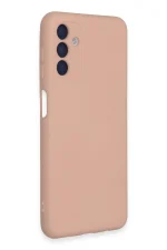 Newface Samsung Galaxy A24 4G Kılıf Nano içi Kadife Silikon - Pudra - Görsel 2